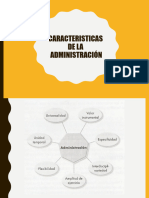 Características de Administración