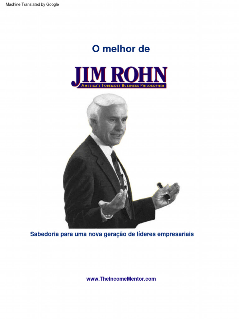 O Melhor de Jim Rohn | PDF | São Pedro | Autoestima