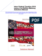 South Western Federal Taxation 2018 Comprehensive 41st Edition Maloney Solutions Manual