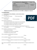 Evaluation 5ème N°5 2015