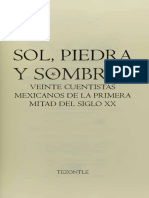Sol, Piedra y Sombras. Veinte Cuentistas Mexicanos de La Primera Mitad Del Siglo XX (Jorge F. Hernández, Juan José Arreola Etc.)