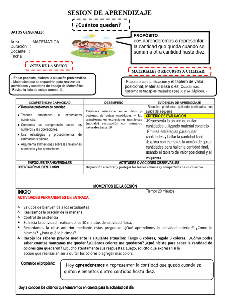 Session de Aprendizaje 25 | PDF | Aprendizaje | Ciencia cognitiva