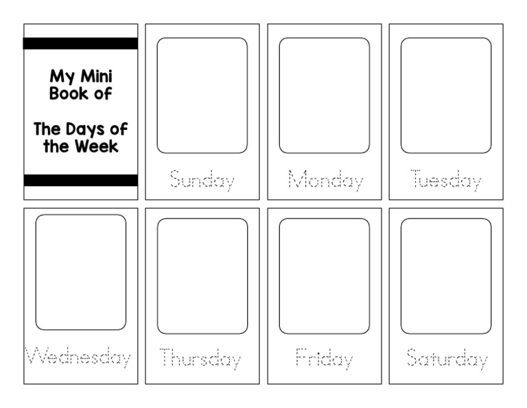 Days of The Week Mini Book 1 | PDF