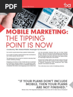 Mobile Marketing Whitepaper For Brands and Agencies: The Tipping Point Is Now