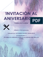 Invitación Al Aniversario XII