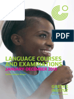 Language Courses and Examinations Brochure - 20191