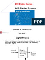 EE203 01 Digital and Number Systems