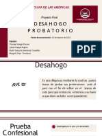 Desahogo Probatorio