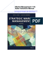 Strategic Market Management 11th Edition Aaker Solutions Manual