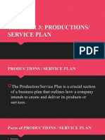Lesson 10 Productions Service Plan