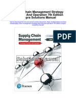 Supply Chain Management Strategy Planning and Operation 7th Edition Chopra Solutions Manual