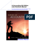 Survey of Accounting 5th Edition Edmonds Solutions Manual