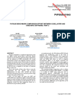 PVP2020-21043 Fatigue Benchmark Comparison