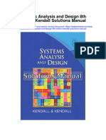 Systems Analysis and Design 8th Edition Kendall Solutions Manual