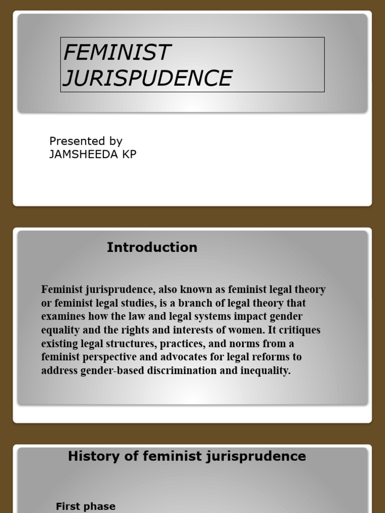 Overview of Feminist Jurisprudence | PDF | Feminism | Gender Studies