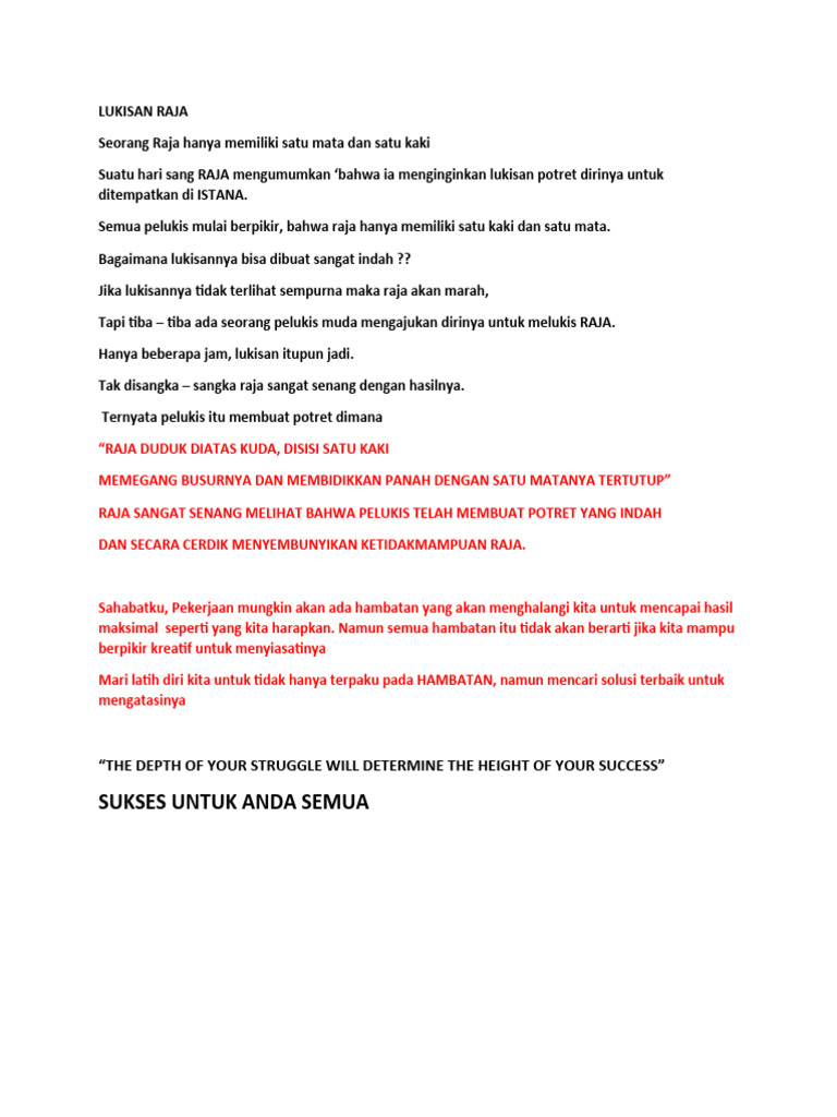Lukisan Raja | PDF | Seni | Puisi