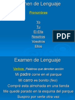 Examen de Lenguaje