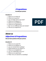 Adjectives and Prepositions Conversation Topics Dialogs Icebreakers Warmers Co 117376