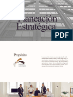 Presentación Planeación Estrategica Empresa Con Fotos Colores Neutrales