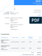 Zoom Meeting Sales Invoice