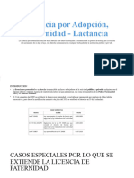 Licencia Por Adopción, Paternidad - Lactancia