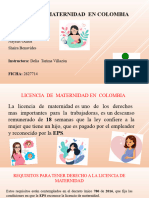 Licencia de Maternidad en Colombia 1.