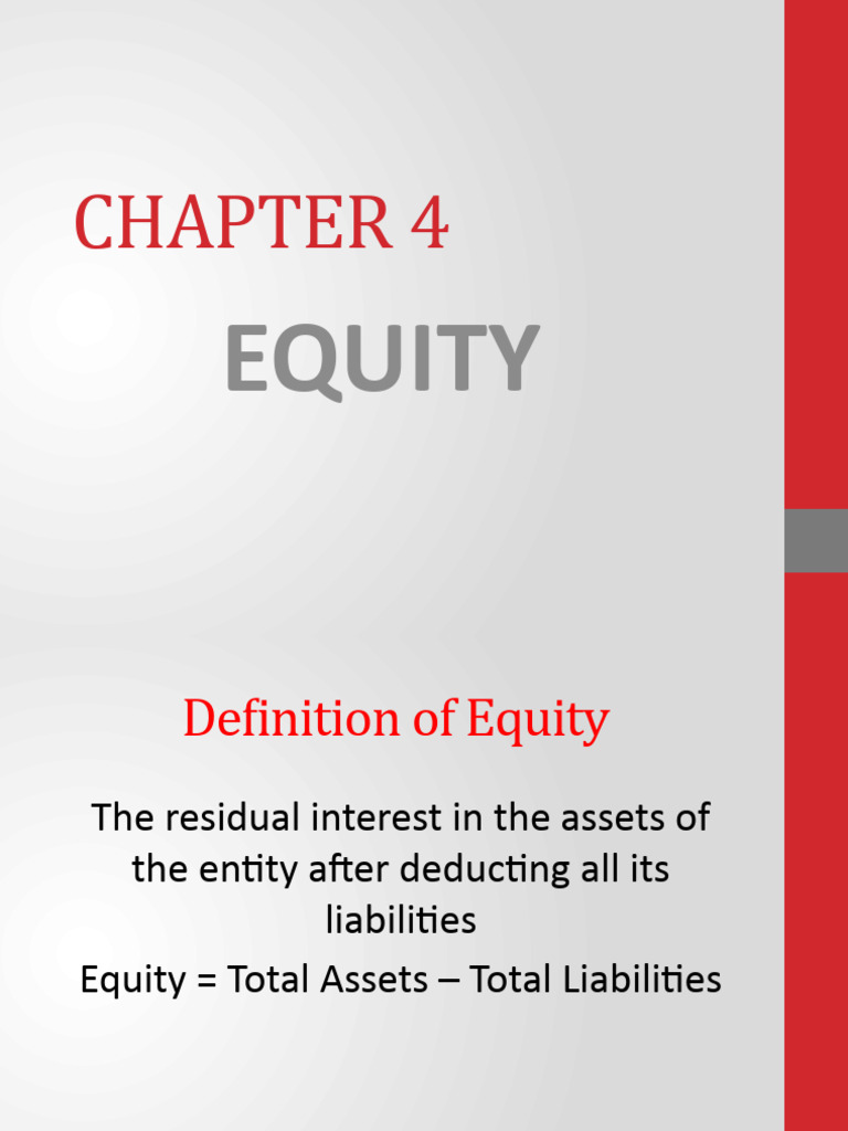 Far410 Chapter 4 Equity 2014 | PDF | Equity (Finance) | Preferred Stock
