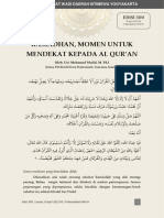 Edisi 300 - 080422 - M Mufid - Ramadhan Momen Untuk Mendekat Kepada Al Quran