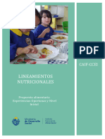 Lineamientos Nutricionales: Caif-Ccei