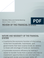 Lecture 1 - Review of The Philippine Financial System