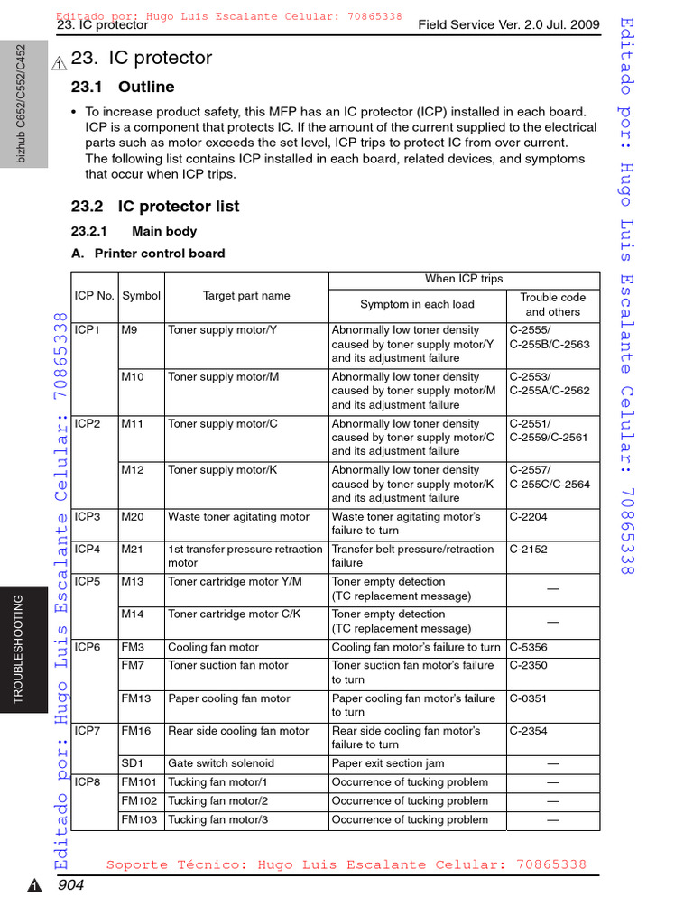 Konica Minolta Error Code Guide | PDF | Office Work | Office Equipment