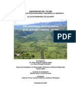 Exploraciones Arqueológicas en El Alto Rio Cabrera - 1971 - 2007