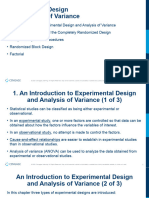 Experimental Designs and ANOVA