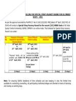 Schedule For Special Stray Vacancy Round For MBBS