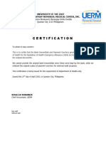 Certification of Documents