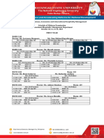 New Schedule of Midterm Examination