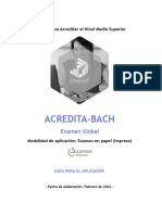 Guía para El Aplicador Examen Global ACREDITA-BACH Impreso
