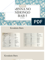 Minna No Nihongo Bab 5