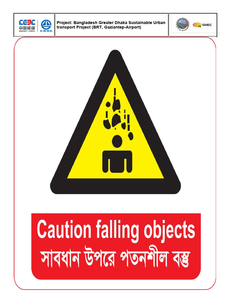 Caution Falling Object Signage | PDF