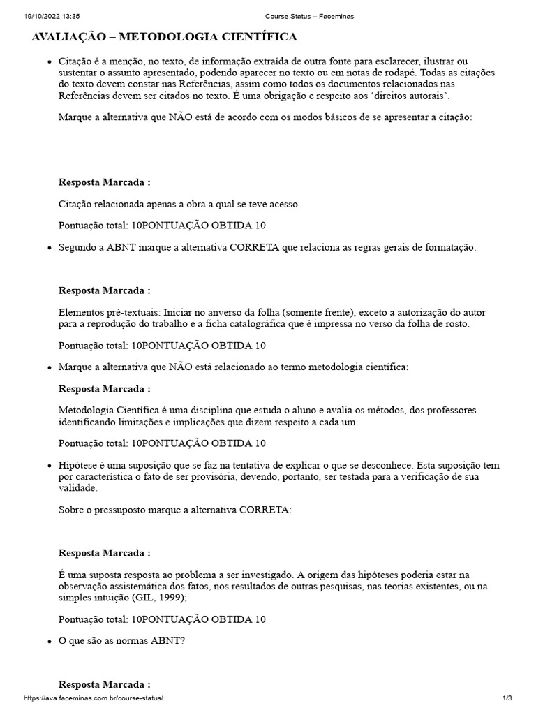 Metodologia Científica e Citações ABNT | PDF | Science | Método científico