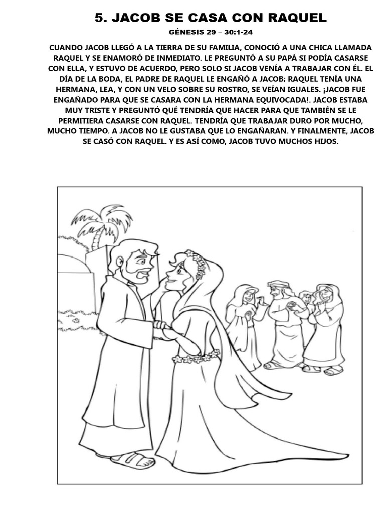 Jacob y Raquel: Historia de Amor y Engaño | PDF