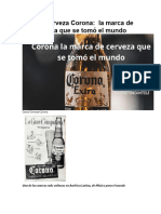 Caso Cerveza Corona POSICIONAMIENTO