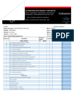 Proforma Mantenimiento Auto