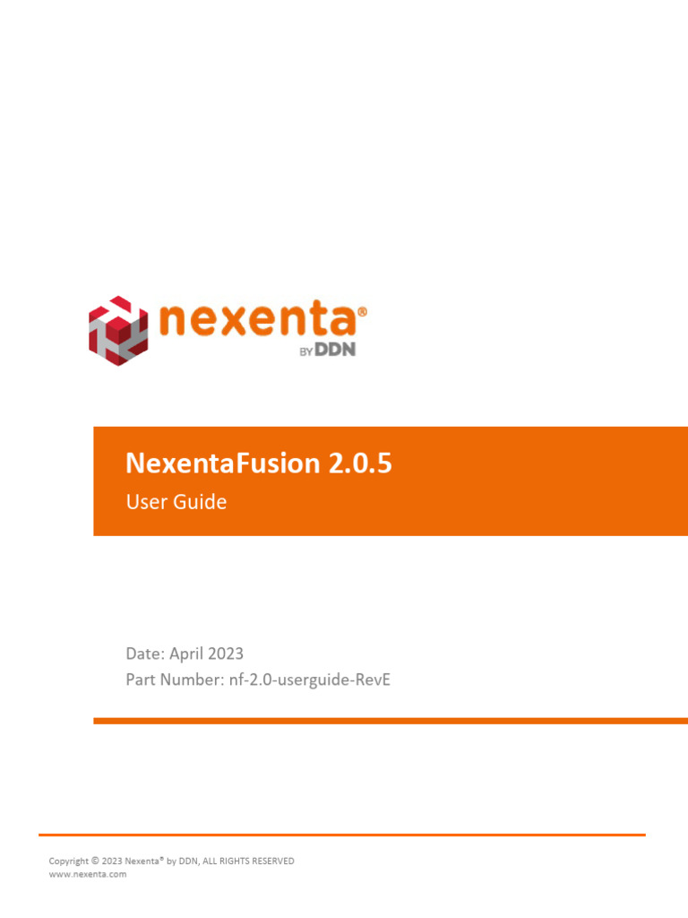 Nexentafusion 2 0 5 user guide pdf file system hard disk drive