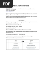 Reported Speech and Passive Voice - 1