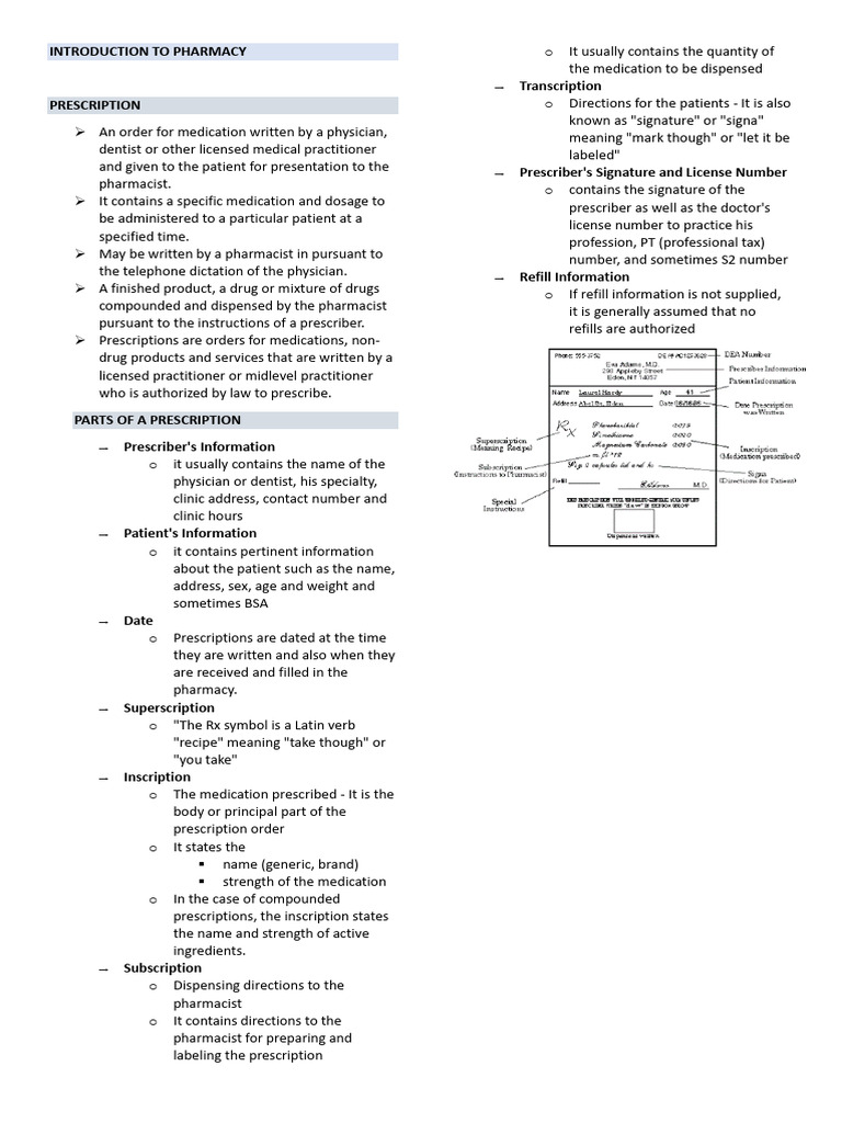 PRESCRIPTION | PDF | Medical Prescription | Pharmacy
