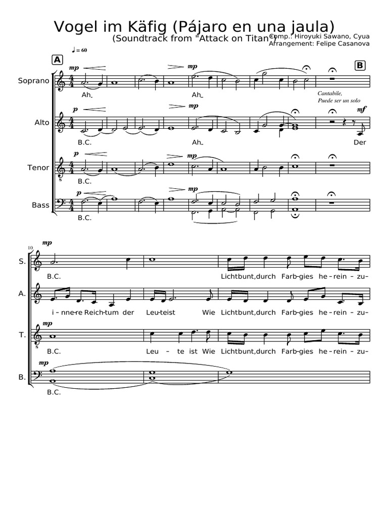 Vogel Im Kafig Hiroyuki Sawano Vogel Im Kfig Hiroyuki Sawano | PDF