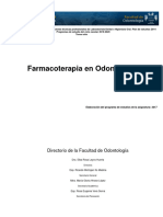 Farmacoterapia en Odontología 2019-2020