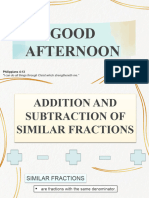 Addition and Subtraction of Fractions