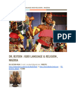 Dr. Blyden : Igbo Language and Religion, Nigeria